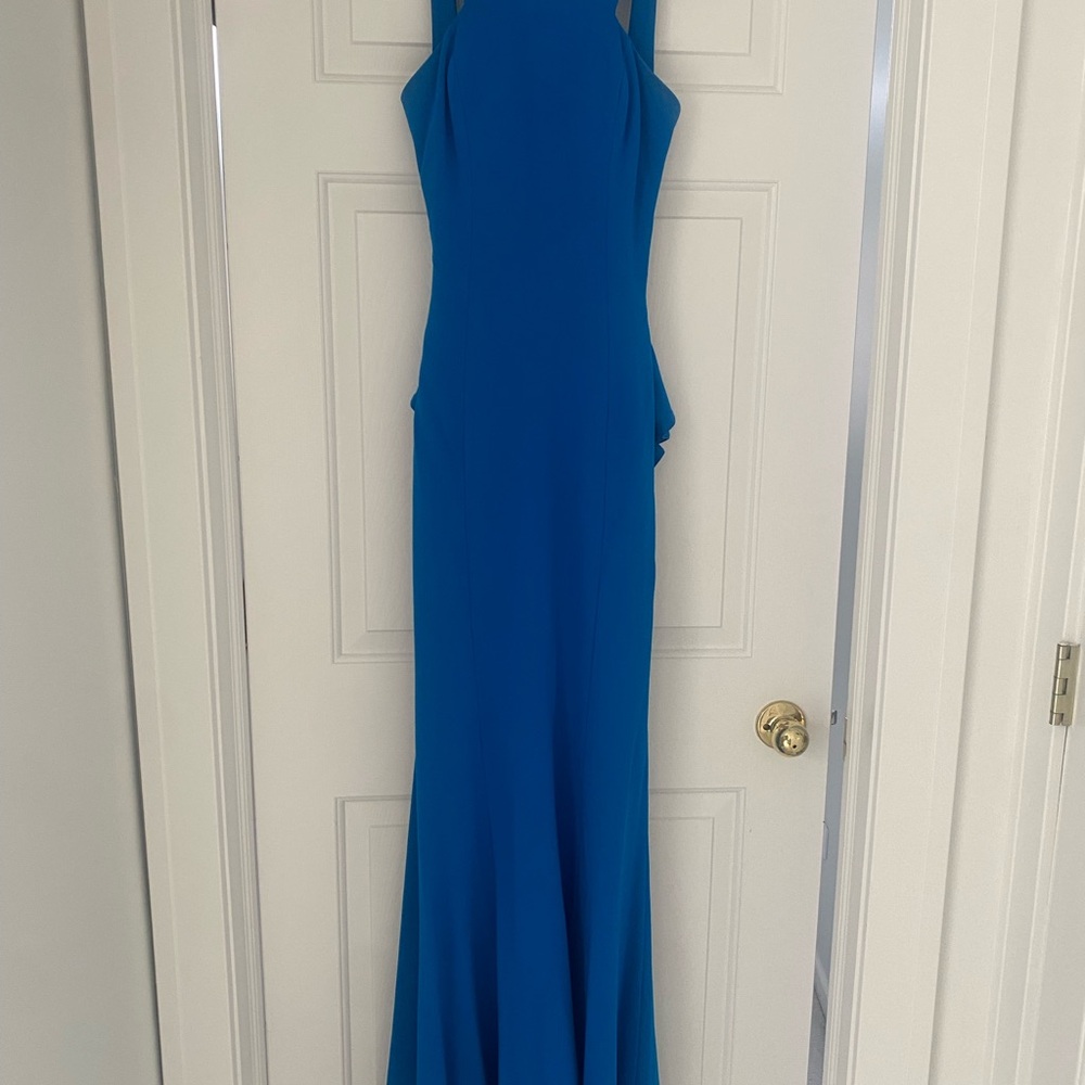 Jovani Royal Blue Maxi Dress